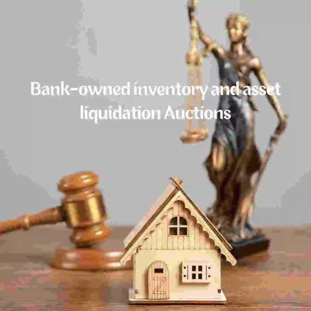 Bank-owned inventory and asset liquidation auctions