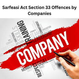 Sarfeasi Act Section 33 Offences by Companies