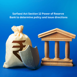 Sarfaesi Act Section 12 Power of Reserve Bank to determine policy and issue directions