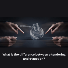 What is the difference between e tendering and e-auction?