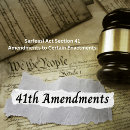 Sarfeasi Act Section 41 Amendments to Certain Enactments.