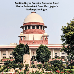 Auction Buyer Prevails: Supreme Court Backs Sarfaesi Act Over Mortgagor’s Redemption Right.