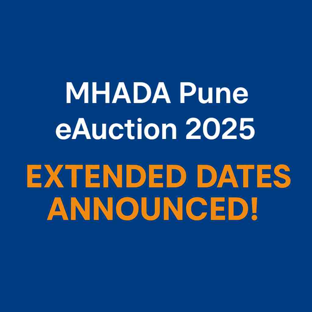 Pune MHADA eAuction 2025 – Extension Notice & Updated Schedule