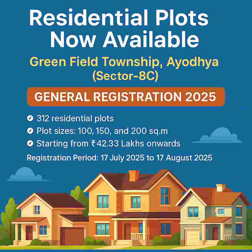 Residential Plots Now Available Across Major UPAVP Housing Schemes