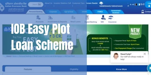 IOB Easy Plot Loan Scheme