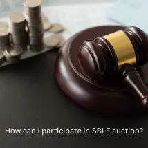 How can I participate in SBI E auction?