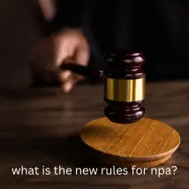 What is the new rules for npa?