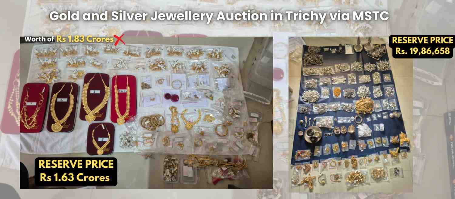 Gold and Silver Jewellery Auction in Trichy: Gold Worth Rs 1.63 Crore, Silver Ornaments eAuction on August 6